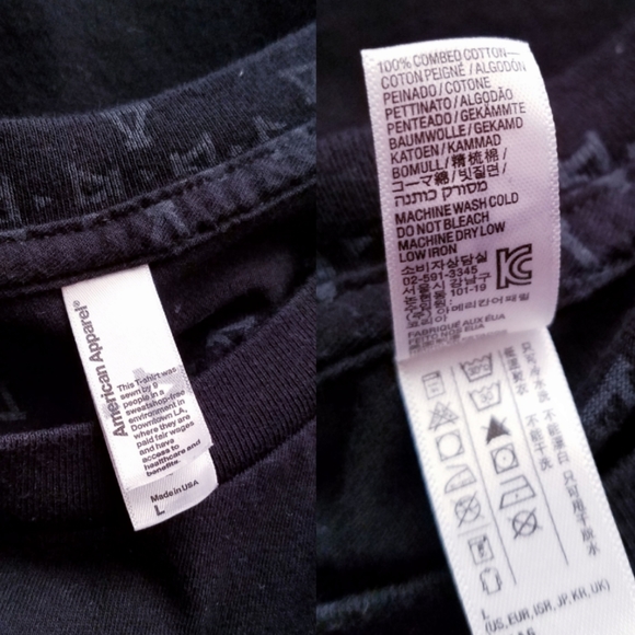 Asphalt Yacht Club X American Apparel Logo Print T-Shirt - Picture 2 of 8